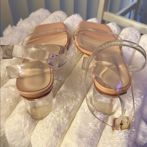 Chic Transparent Strap Heels - Picture 3 of 5